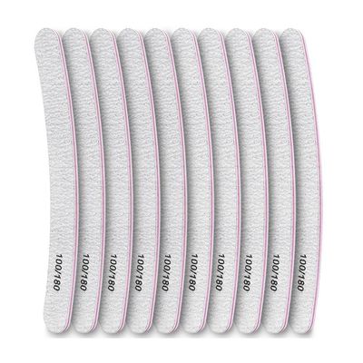 SKM Nail File Double Side Sanding Buffer Block Set Nail Sanding Blocks Grinding Polishing Sandpaper Nail Files for UV Gel Polish (Color : 10 pcs -E)