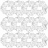 12 Pcs Satin Silk Scrunchies Soft Ties Fashion Bands Hair Bow Ropes Elastic Bracelet Ponytail Holders Accessories for Women and Girls (4.5 Inch, Pure White) view 1