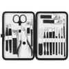 TONECY Multifunction Nail Clipper Set Pedicure Cutter Nail File Scissors Kit with Travel Case Stainless Steel Blue Manicure Set Tools (Color : 18pcs-Blue) view 2