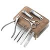 TONECY Manicure Set Pedicure Sets Nail Clipper Stainless Steel Nail Cutter Tools Nail Scissors File Eyebrow and Eyelash Trimmer Kit (Color : 8pcs-B) view 3
