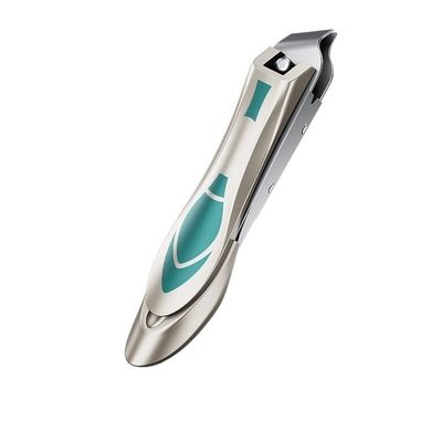 TONECY Anti Splash Nails Clipper Stainless Steel Sharp Fingernail Cutter Hard Nail Scissor Large Pedicure Oblique Mouth Manicure Tools (Color : Medium Oblique)