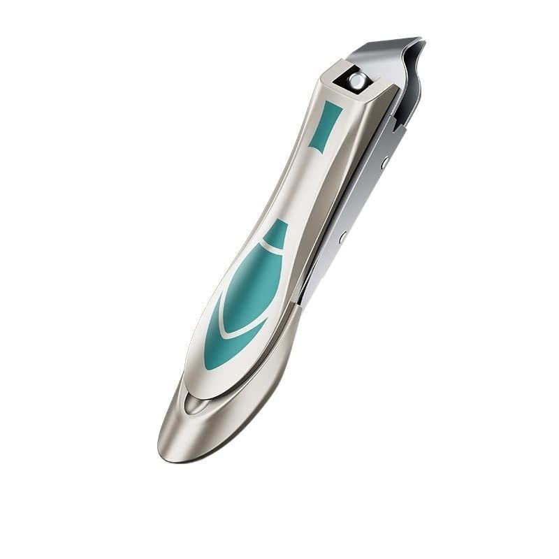 TONECY Anti Splash Nails Clipper Stainless Steel Sharp Fingernail Cutter Hard Nail Scissor Large Pedicure Oblique Mouth Manicure Tools (Color : Medium Oblique)