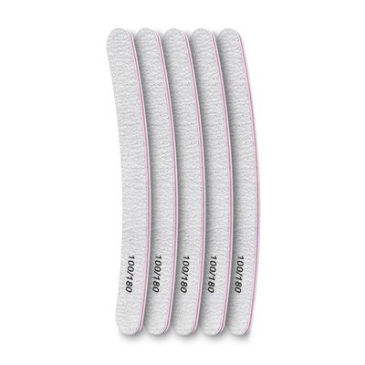 MAALYA Nail File Double Side Sanding Buffer Block Set Nail Sanding Blocks Grinding Polishing Sandpaper Nail Files for UV Gel Polish (Color : 5 pcs -E)