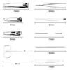 GANYUU 9pcs Portable Manicure Set Pedicure Scissor Tweezer Knife Ear Pick Utility Nail Clipper Kit Stainless Steel Nail Care Tool Sets (Color : Pink) view 4