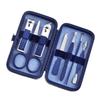 TONECY Nail Clippers Professional Pedicure Scissors Set Cuticle Eagle Hook Tweezers Manicure Nail Cutter Tool Set (Color : Blue 7pcs) view 1