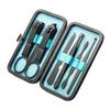 CYSUE Nail Clippers Professional Pedicure Scissors Set Cuticle Eagle Hook Tweezers Manicure Nail Cutter Tool Set (Color : 7pcs Blue) view 1