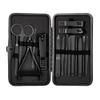 FULNES 18 in 1 Manicure Set Stainless Steel Nail Clippers Pedicure Kit Portable Travel Household Nail Scissor Kit Nail Cutter Tool Set (Color : 16pcs Black) view 1