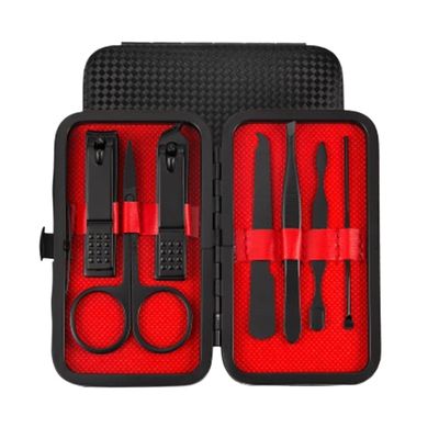 TONECY 7-18pcs Nail Clipper Set Scissors Tweezer Knife Manicure Cutter Nail Art Pedicure Manicure Tools (Color : 7197F)