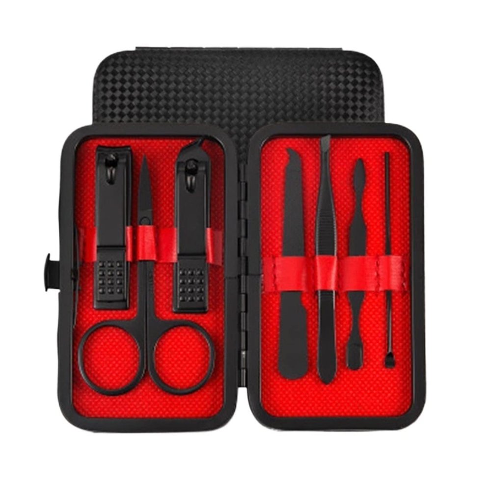TONECY 7-18pcs Nail Clipper Set Scissors Tweezer Knife Manicure Cutter Nail Art Pedicure Manicure Tools (Color : 7197F)