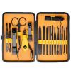 TONECY 7-18pcs Nail Clipper Set Scissors Tweezer Knife Manicure Cutter Nail Art Pedicure Manicure Tools (Color : 7197F) view 2