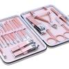 CYSUE 18Pcs Stainless Steel Nail Clipper Pedicure Set with Scissor Tweezer Professional Manicure Tools Nail Supplies Dropship (Color : 18pcs) view 4