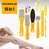 MAALYA 10 in 1 Professional Pedicure Tools Foot Rubbing Board Set Foot Grinding Dead Skin Pedicure Exfoliating Tool for Foot Skin Care view 3