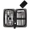 GANYUU 4-23 Pcs Professional Nail Cutter Pedicure Scissors Set Stainless Steel Eagle Hook Portable Manicure Nail Clipper Tool Set (Color : Black White) view 1