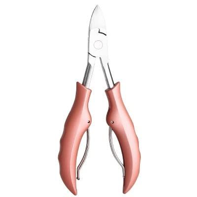 KANUZ Nail Clipper Toenail Cutters Anti-Splash Ingrown Paronychia Correction Pedicure Dead Skin Scissors Trimmer Care Manicure Tools (Color : New Pink ABS)