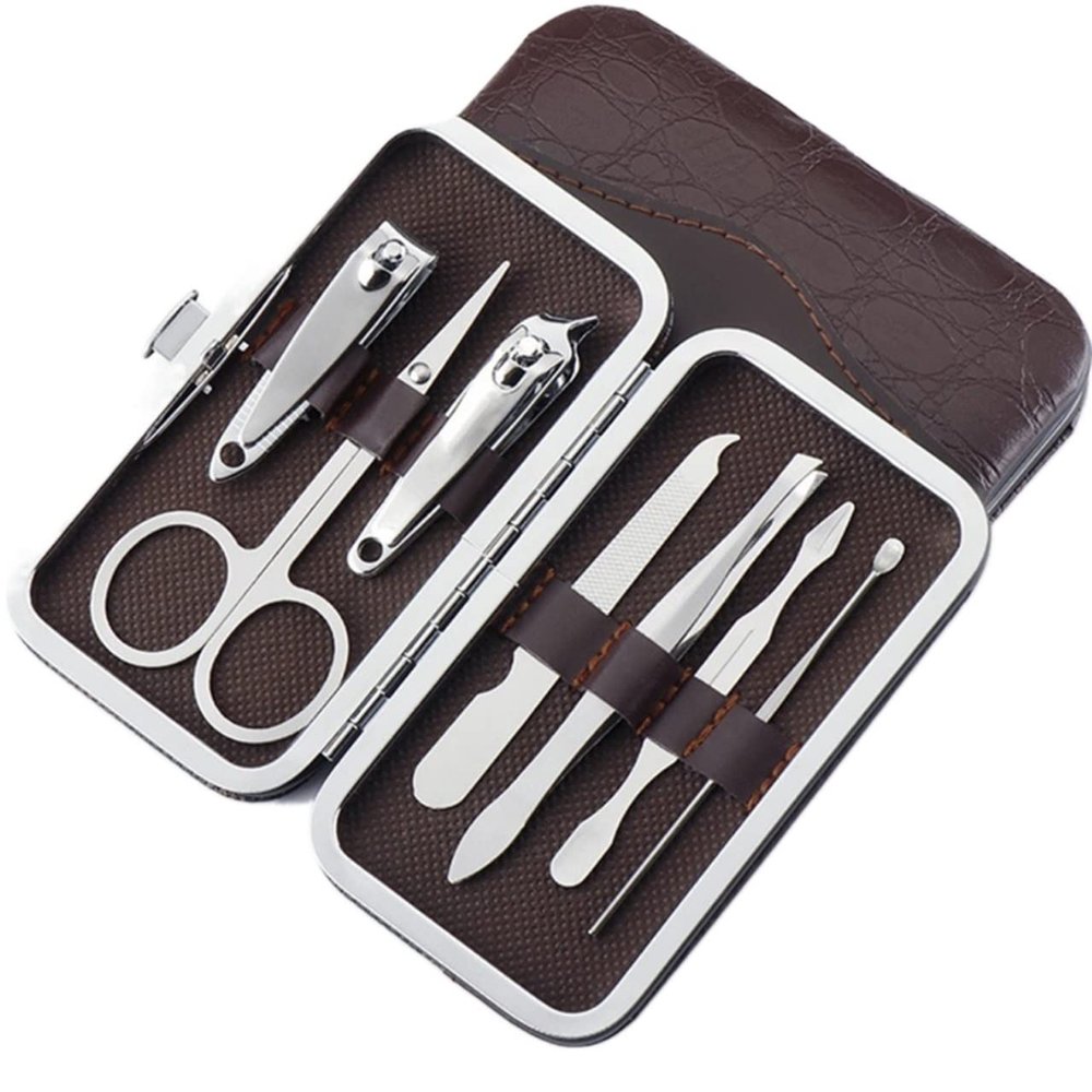 MAALYA 7/15/18pcs Professional Nail Clippers Manicure Nail Care Set Stainless Steel Pedicure Scissor Manicure Kit Nail Art Tools (Color : 7 pcs)