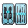 GANYUU 4-23PCS Professional Nail Clipper Pedicure Manicure Set Stainless Steel Cuticle Scissor Pusher Tweezer Nail File Nail Cutter Set (Color : 7PCS Blue) view 1