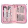 CYSUE 11-26 Pcs Professional Nail Clippers Manicure Set Stainless Steel Nail Cutter Scissor Cuticle Nipper Nail Tools Set (Color : 11pcs Pink) view 1