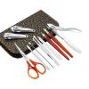 FULNES 10in1 Pedicure Manicure Tool Nail Art Stainless Steel Cuticle Clippers Nipper Scissors Cleaner Grooming Kit Case view 3