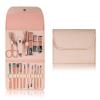 CYSUE 4-23PCS Professional Nail Clipper Pedicure Manicure Set Stainless Steel Cuticle Scissor Pusher Tweezer Nail File Nail Cutter Set (Color : 16PCS Pink) view 1