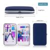 FULNES Nail Scissors Set Colorful Folding Stainless Steel Acne Needle Ear Spoon Nail Clipper Multi-Function Professional Manicure Tool (Color : 15 pcs) view 3