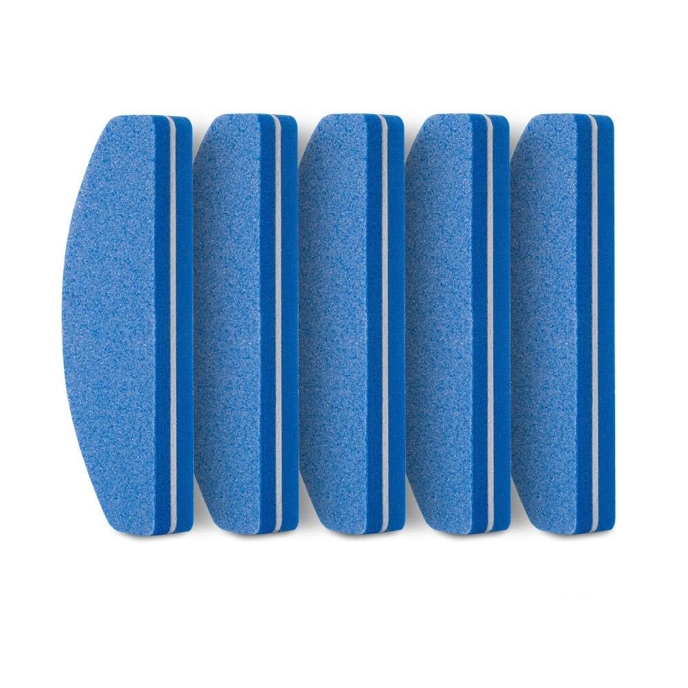 SDUTIO 5pcs Professional Nail File Color Sponge Sandpaper Nail File with Polishing and Polishing Buffer Manicure Sandpaper Tool Set (Color : 5pcs Blue)