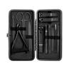 CYSUE 18 in 1 Manicure Set Stainless Steel Nail Clippers Pedicure Kit Portable Travel Household Nail Scissor Kit Nail Cutter Tool Set (Color : 12pcs Black) view 1