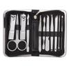 CYSUE Professional Nail Tools Sets Steel Nail Clippers Pedicure Kit Multifunctional Portable Manicure Cutter Nail Set (Color : 11pcs-Black) view 1