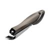 FULNES Anti Splash Nails Clipper Stainless Steel Sharp Fingernail Cutter Hard Nail Scissor Large Pedicure Oblique Mouth Manicure Tools (Color : Black Medium Oblique) view 1
