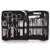 FULNES 11-26 Pcs Professional Nail Clippers Manicure Set Stainless Steel Nail Cutter Scissor Cuticle Nipper Nail Tools Set (Color : 26pcs Black) view 1