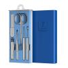GANYUU 4-23 Pcs Professional Nail Cutter Pedicure Scissors Set Stainless Steel Eagle Hook Portable Manicure Nail Clipper Tool Set (Color : Skin Color) view 1