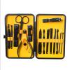 MAALYA Stainless Steel Nail Clipper Cutter Trimmer Scissor Tweezers Knife Ear Pick Grooming Kit Manicure Pedicure Toe Tools (Color : 15pcs Yellow) view 1