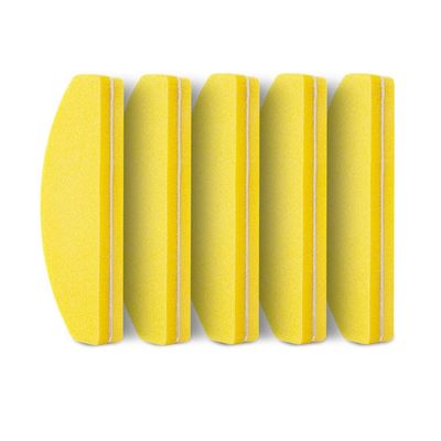 KAPPDE 5pcs Professional Nail File Color Sponge Sandpaper Nail File with Polishing and Polishing Buffer Manicure Sandpaper Tool Set (Color : 5pcs Yellow)