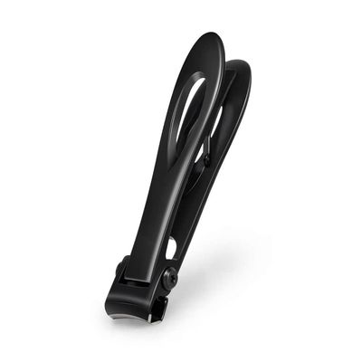 CYSUE Professional Nail Clippers Stainless Steel Wide Jaw Opening Manicure Fingernail Cutter Thick Hard Ingrown Toenail Scissors Tools (Color : Black Large)