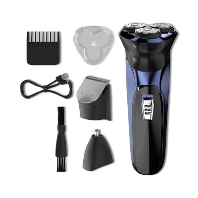 Head Shavers for Bald Men, 3 In 1 Professional Electric Shaver Man Multi-Function Beard Trimmer Razor For Men 4D Floating Shaving Machine USB Rechargeable