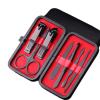 MAALYA 7Pc Nail Tool Stainless Steel Nail Clipper Cutter Trimmer Ear Pick Grooming Kit Manicure Pedicure Scissor Tweezer Nail Tools Set (Color : Red) view 1