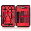 CYSUE 18 in 1 Manicure Set Stainless Steel Nail Clippers Pedicure Kit Portable Travel Household Nail Scissor Kit Nail Cutter Tool Set (Color : 8pcs Gary) view 2