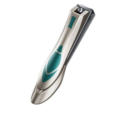 FULNES Anti Splash Nails Clipper Stainless Steel Sharp Fingernail Cutter Hard Nail Scissor Large Pedicure Oblique Mouth Manicure Tools (Color : Large Flat)