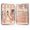 FULNES 4-23 Pcs Professional Nail Cutter Pedicure Scissors Set Stainless Steel Eagle Hook Portable Manicure Nail Clipper Tool Set (Color : Apple Green) view 1