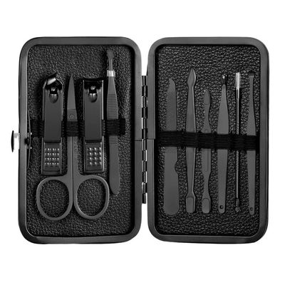 GANYUU 4-23 Pcs Professional Nail Cutter Pedicure Scissors Set Stainless Steel Eagle Hook Portable Manicure Nail Clipper Tool Set (Color : Blue White)