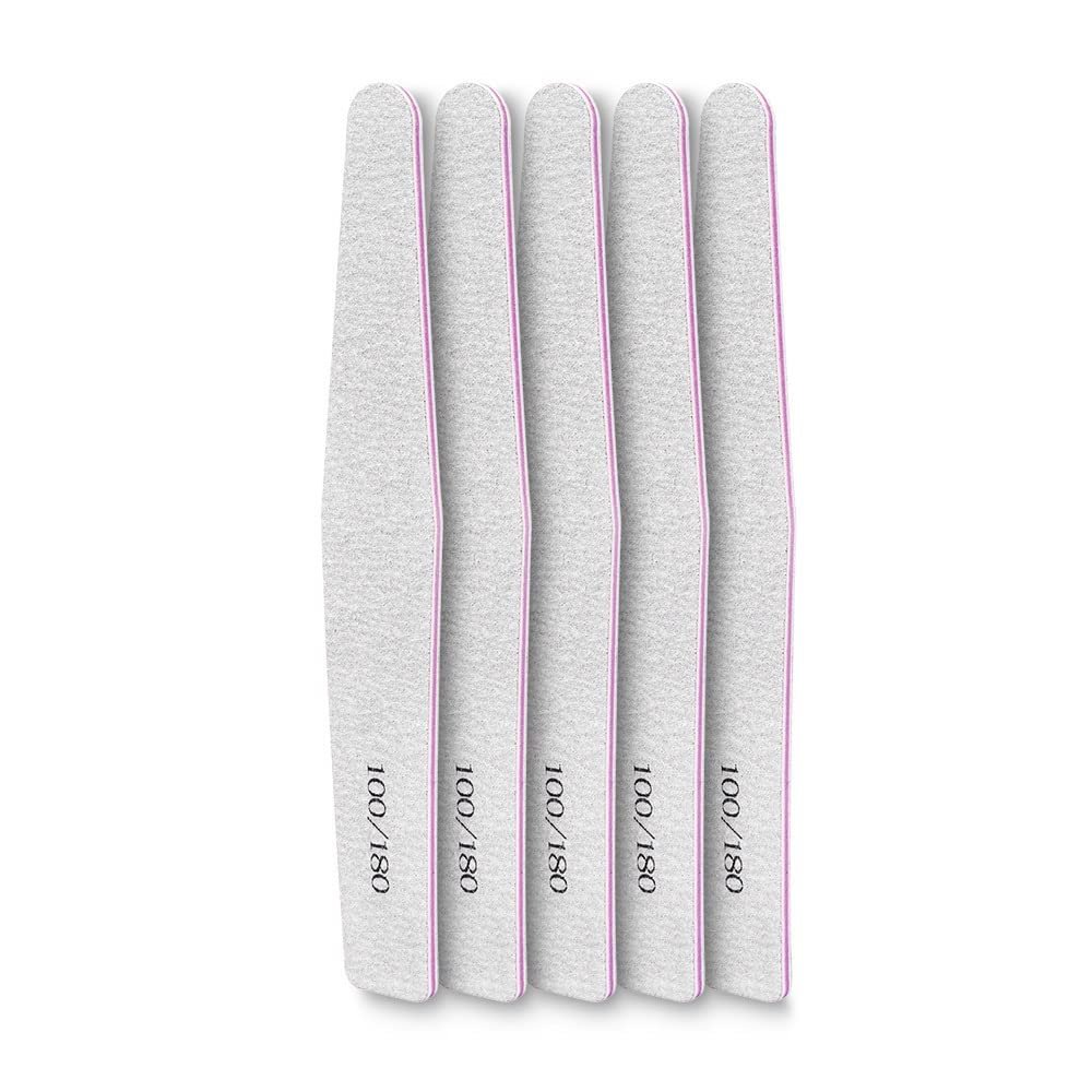 SDUTIO 5pcs Professional Nail File Color Sponge Sandpaper Nail File with Polishing and Polishing Buffer Manicure Sandpaper Tool Set (Color : 5pcs C)