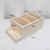 Esquirla Wooden Nail Drill Machine Bits Wooden Holder for Home Nail Practice Premium Durable DIY Display Box Container view 3