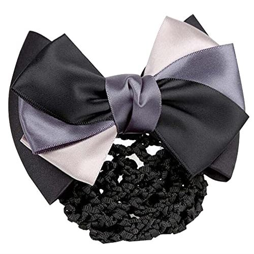 JUCACE Hair Clips,Hair Sticks,Hair Pins,Hair Clip Cover Bowknot Bun Snood Hair Net Hair Accessory for Women
