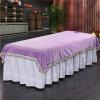 Cotton SPA Massage Couch Cover with Face Hole Massage Table Cover Sheet Beauty Couch Cover for Massage Tables Bed Treatment Solid Color Beauty Massage SPA Couch Cover Washable-I 80x200cm view 1