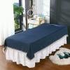Massage Sheet Cover with Face Hole Massage Fitted Sheet Beauty Salon Spa Sheet Solid Color Massage Table Cover Sheet Spa Massage Treatment Table Bed Cover for Massage Bed-J 80x200cm view 1