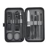 9pcs/set Nail Clippers Manicure Pedicure Set Portable Travel Stainless Steel Nail Cutter Tool Kit Fingernail Suit,Black view 1