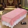 Plush Beauty Couch Cover for Massage Tables Bed Treatment Thick Beauty Salon Spa Sheet with Face Hole Massage Sheet Cover Salon Bed Sheet Cover SPA Massage Couch Cover Washable-F 90x200cm view 1