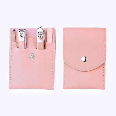 4/5/7/12/16 Pcs Nail Clippers Set Stainless Steel Household Nail Clipper Pedicure Nail Scissors,pink diamond F 4pcs