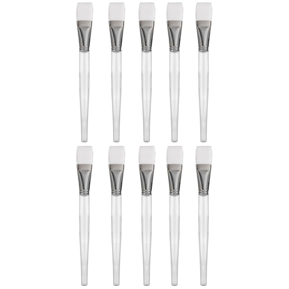 Beaupretty 10pcs Professional Face Mask Brush for Skincare Mud Mask Application Smooth Full Coverage