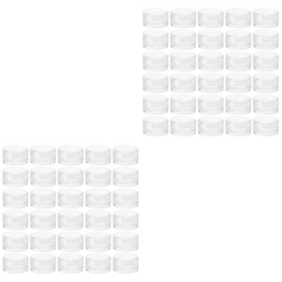 minkissy 60pcs Travel Toiletry Bottles Travel Containers Cream Jars Leakproof Skincare Jars for Face Eye Lip Balm Multipurpose Sub Case