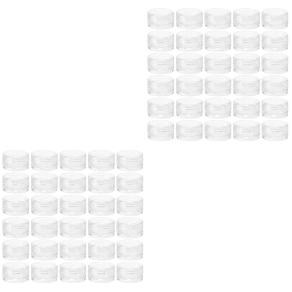 minkissy 60pcs Travel Toiletry Bottles Travel Containers Cream Jars Leakproof Skincare Jars for Face Eye Lip Balm Multipurpose Sub Case